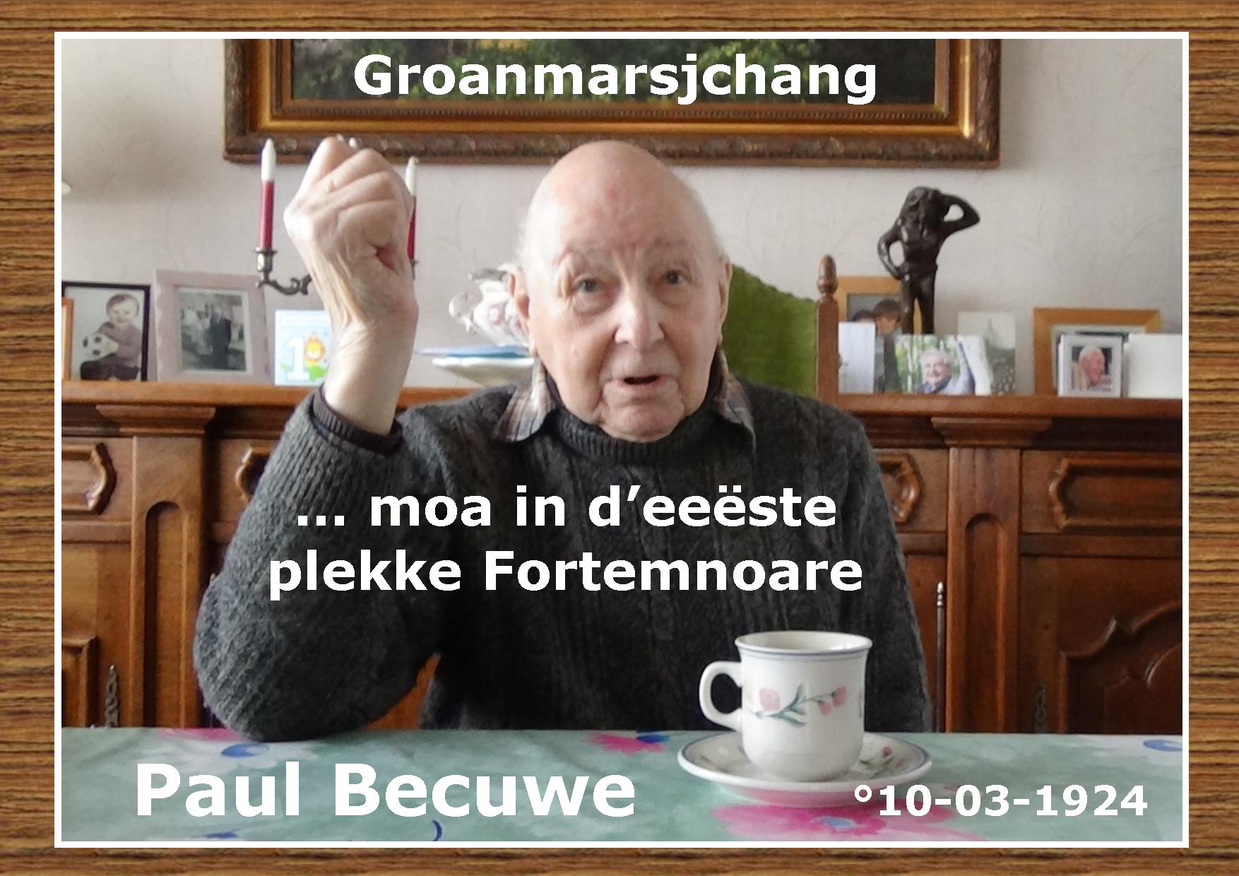 Paul Becuwe - kader 1